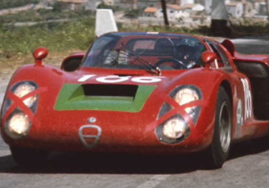 Targa Florio – Sicília – Itália 5/5/1968:  A Alfa P 33/2 de Giunti/Galli esteve bem perto de devolver à Alfa Romeo uma vitória na Targa Florio depois de tantos anos. Mas no final teve que se contentar com um honroso 2º lugar. - Alfa Romeo Clube do Brasil