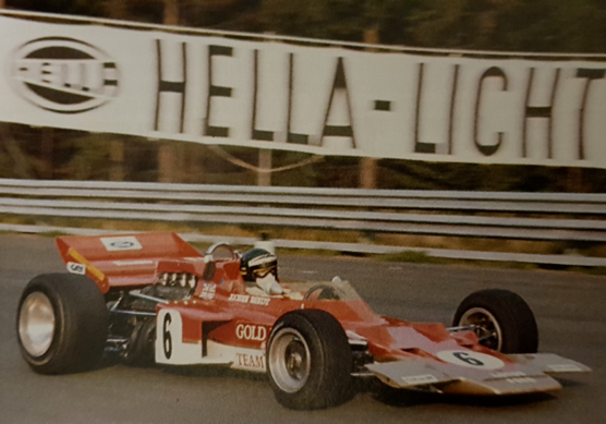 O Lotus 72, pilotado por tantos ases da F-1 em sua longa e gloriosa carreira, conheceu seus primeiros sucessos nas mãos de Rindt em 1970. - Alfa Romeo Clube do Brasil