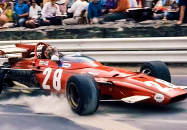 GP da Bégica Spa-Francorchamps- 7/6/1970: Giunti em rota para um brilhante 4º lugar em sua estréia na F-1 com a Ferrari. - Alfa Romeo Clube do Brasil
