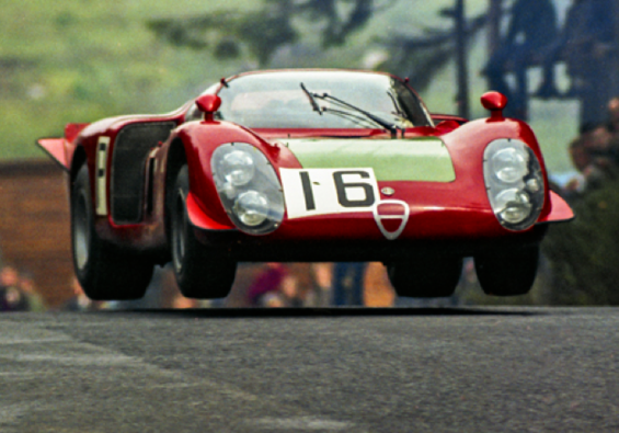 Alemanha, 19/5/1968: a Alfa 33/2 de Giunti/Galli nos 1.000 kms de Nurburgring – os carros tinham ficado muito pequenos, muito leves, muito potentes, muito frágeis, muito inflamáveis… - Alfa Romeo Clube do Brasil